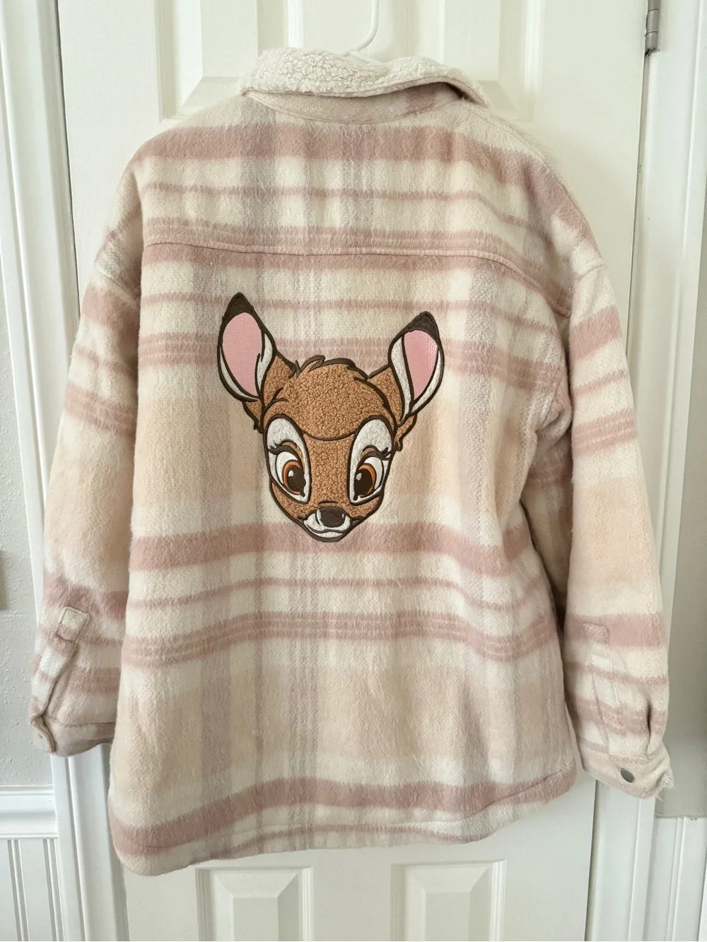 Disney x Forever21 Bambi Plaid Flannel Jacket, Size L - Picture 4 of 6